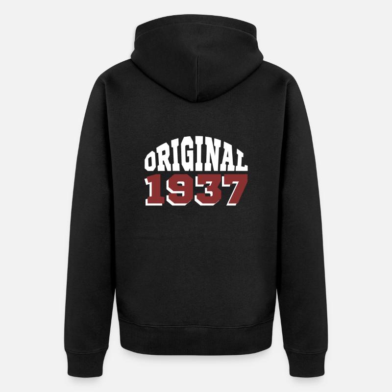 Original 1937 - Veste à capuche bio Premium Unisexe - noir