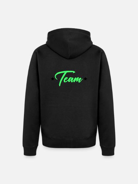 Équipe - Veste à capuche bio Premium Unisexe - noir