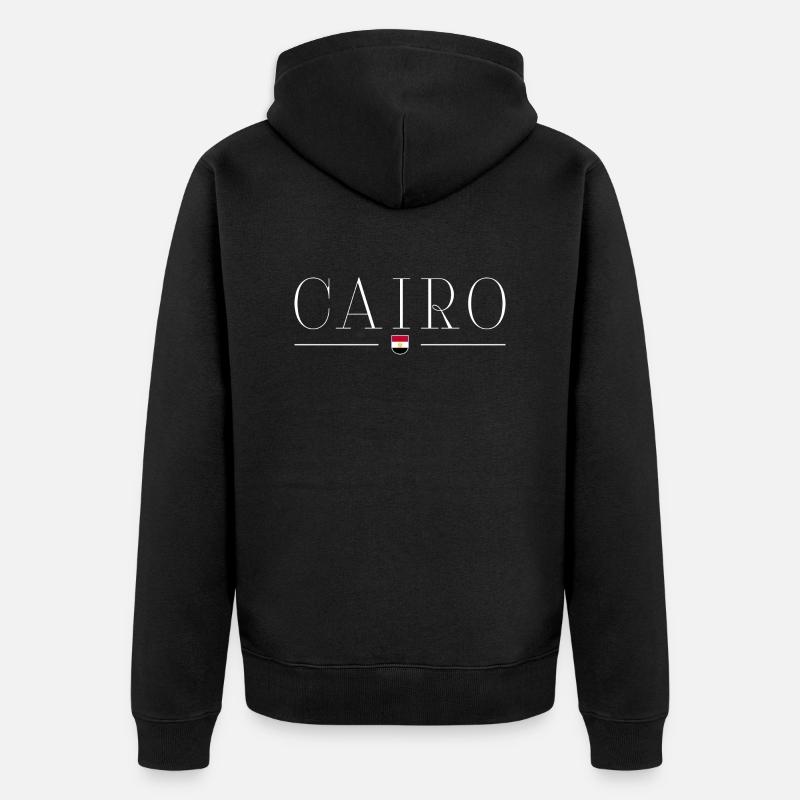 Cairo T-Shirt Outfit Design - Veste à capuche bio Premium Unisexe - noir