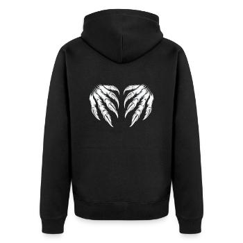 Claws 2 - Unisex Premium Organic Zip Hoodie - black - Back - Nico (187cm)
