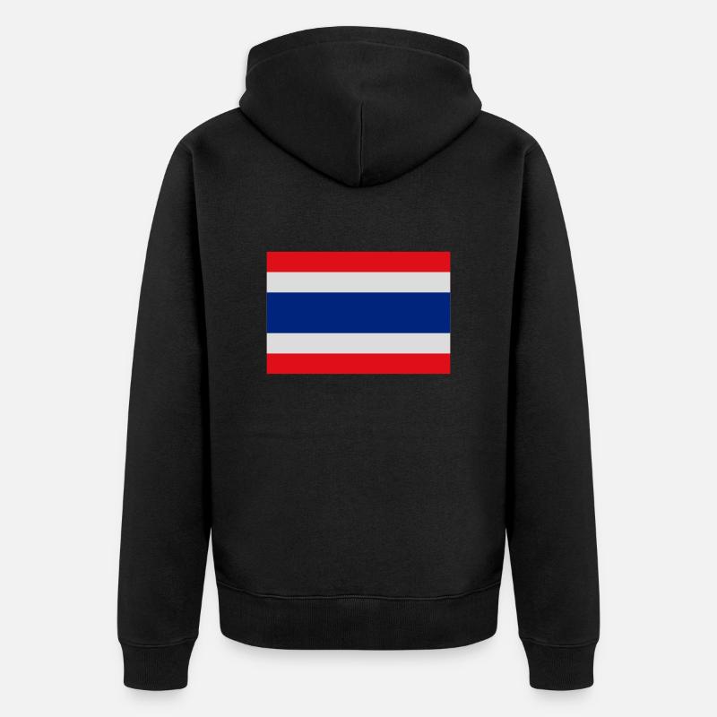 Thaïlande - Veste à capuche bio Premium Unisexe - noir