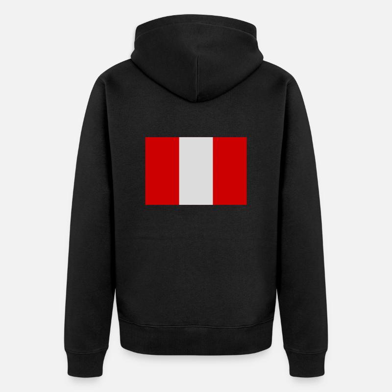 Pérou - Veste à capuche bio Premium Unisexe - noir