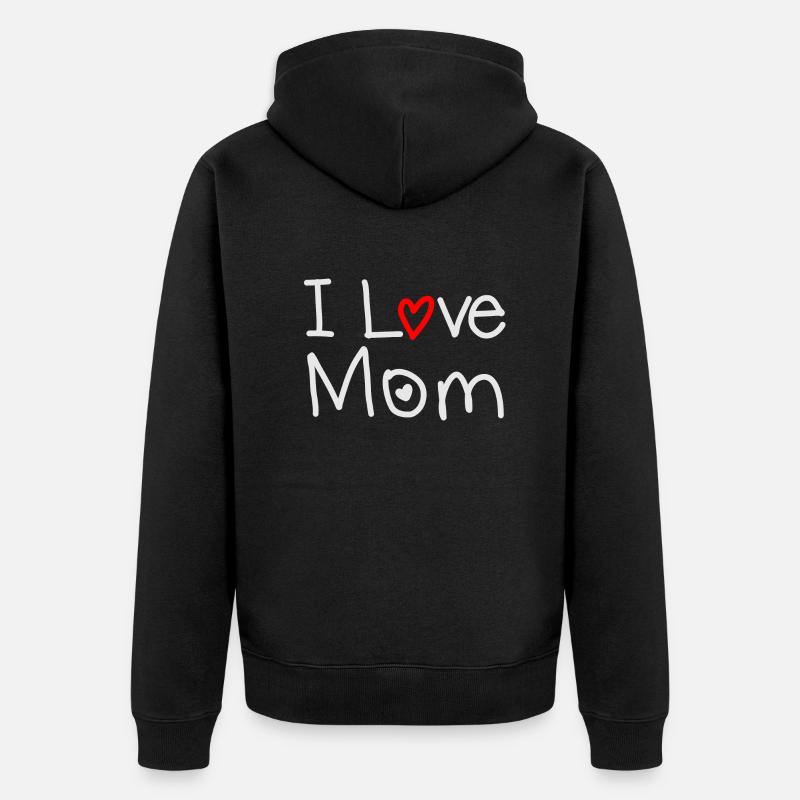 Mom - Veste à capuche bio Premium Unisexe - noir