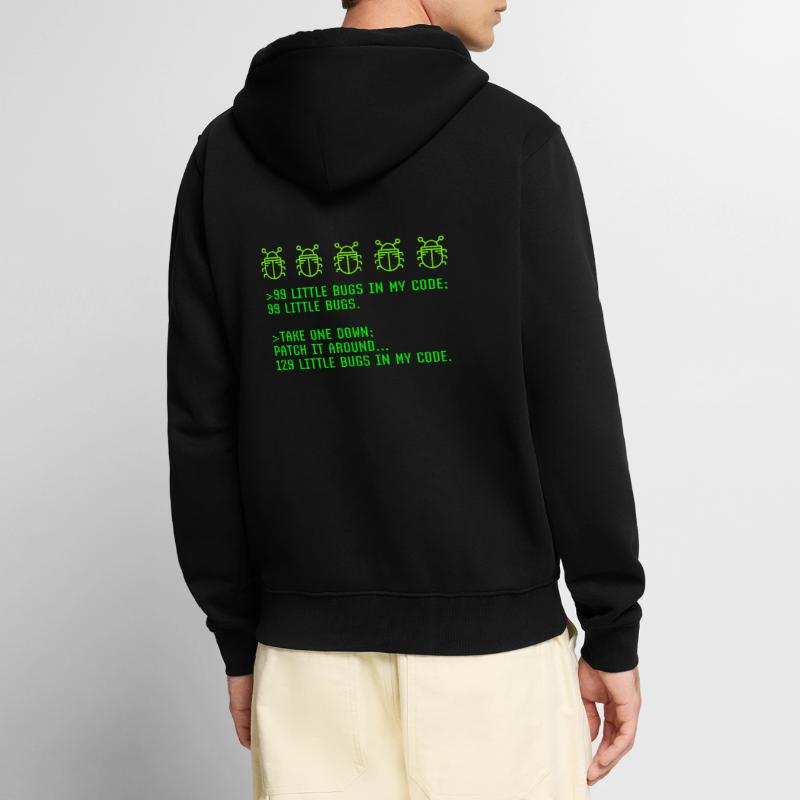 Debugging Programmieren Programmier-Joke Unisex Premium Bio Zip Hoodie