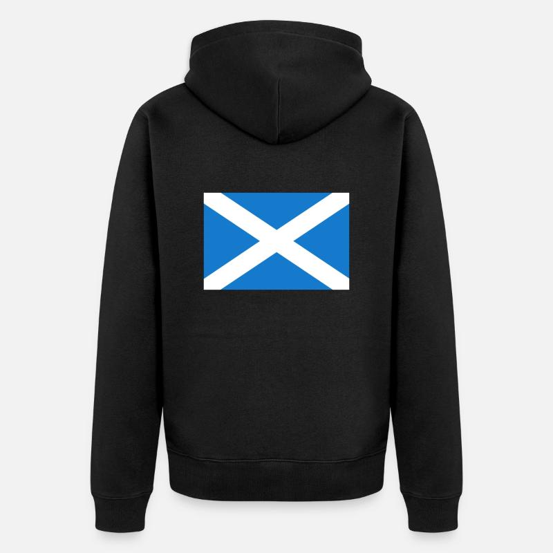 Drapeau ecosse drapeau ecosse - Veste à capuche bio Premium Unisexe - noir