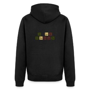Chocolat - Veste à capuche bio Premium Unisexe - noir - Dos - Nico (187cm)
