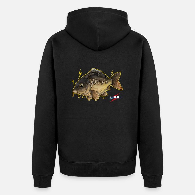 Conception de carpe LBS - Veste à capuche bio Premium Unisexe - noir