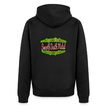 Smooth Death Metal - Unisex Premium Organic Zip Hoodie - black - Back - Nico (187cm)