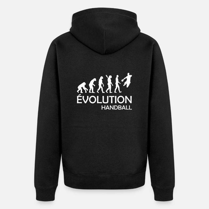 evolution handball - Veste à capuche bio Premium Unisexe - noir