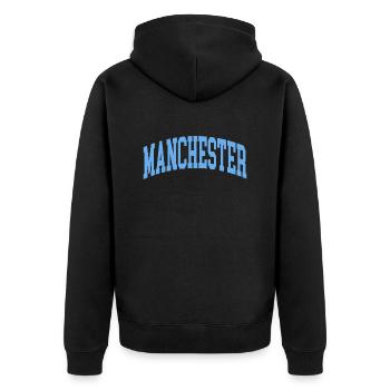 Manchester - Veste à capuche bio Premium Unisexe - noir - Dos - Nico (187cm)