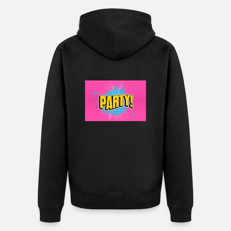 Party Disco Comic Style Bubbla Graffiti Bokstäver - Ekologisk premiumluvjack unisex - svart
