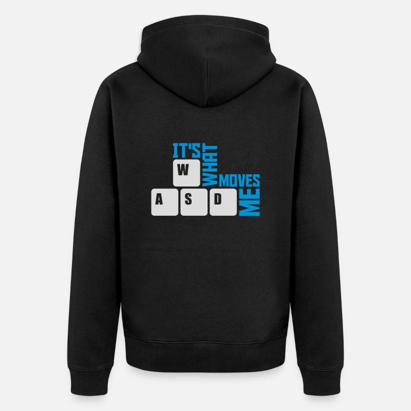 c’est ce qui m’émeut - Veste à capuche bio Premium Unisexe - noir