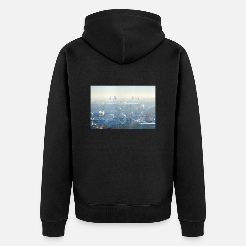 Quartier - Veste à capuche bio Premium Unisexe - noir