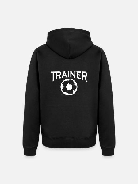 Fußball Soccer - Unisex Premium Organic Zip Hoodie - black