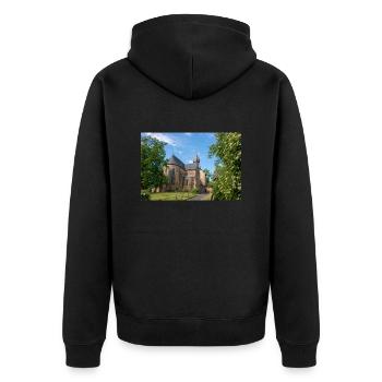 Pfarrkirche St. Peter und Paul Goslar - Unisex Premium Bio Zip Hoodie - Schwarz - Hinten - Nico (187cm)