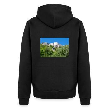 Festung Knin (Kninska tvrđava) Kroatien - Unisex Premium Bio Zip Hoodie - Schwarz - Hinten - Nico (187cm)