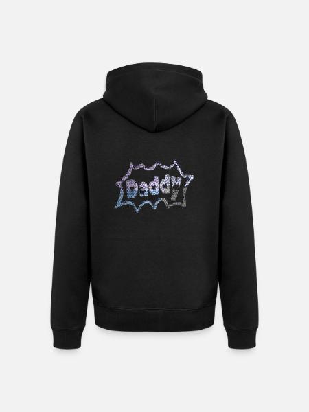 HerzefürDaddyII - Unisex Premium Bio Zip Hoodie - Schwarz