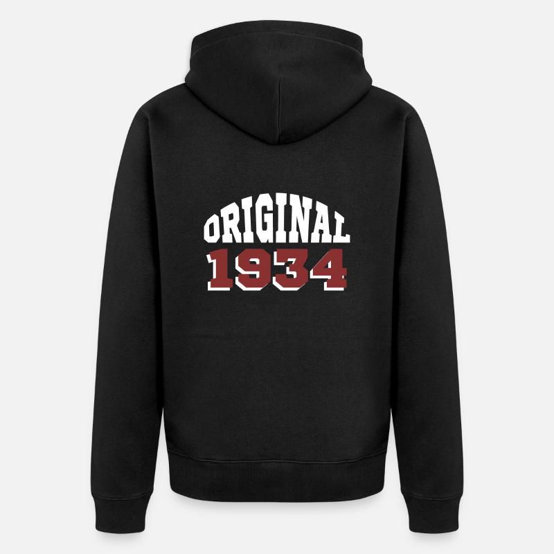Original 1934 - Veste à capuche bio Premium Unisexe - noir