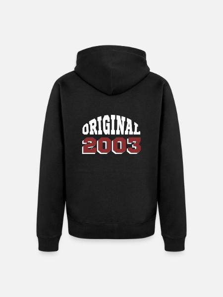 Original 2003 - Unisex Premium Organic Zip Hoodie - black