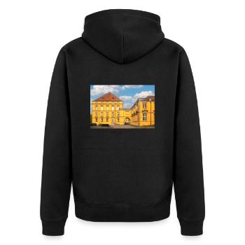 Castle of Osnabrück (Schloss Osnabrück) Osnabrück - Unisex Premium Organic Zip Hoodie - black - Back - Nico (187cm)