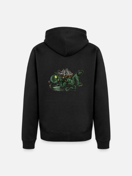 Batavia Cthulhu - Unisex Premium Organic Zip Hoodie - black