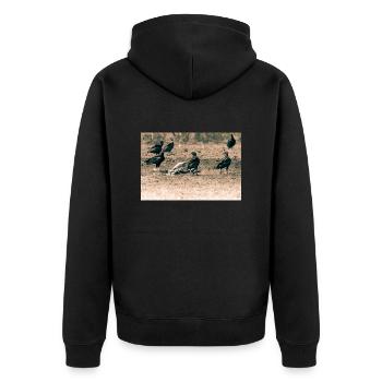 les vautours - Veste à capuche bio Premium Unisexe - noir - Dos - Nico (187cm)
