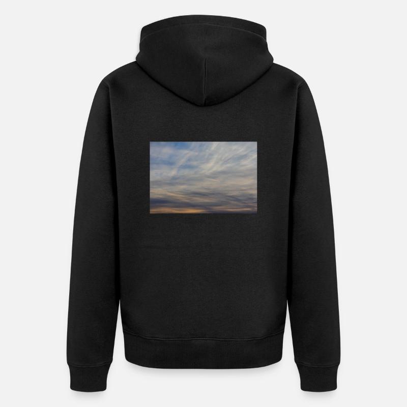 Dark aurora sky - Veste à capuche bio Premium Unisexe - noir