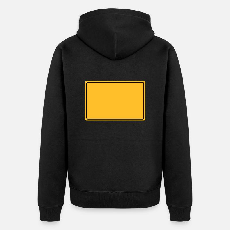 Ortsschild - Veste à capuche bio Premium Unisexe - noir