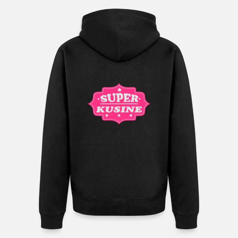 Super kusine - Veste à capuche bio Premium Unisexe - noir