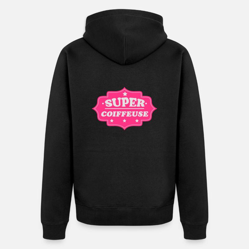 Super coiffeuse - Veste à capuche bio Premium Unisexe - noir