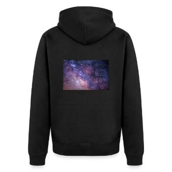 univers - Veste à capuche bio Premium Unisexe - noir - Dos - Nico (187cm)