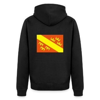 Haute Alsace - Veste à capuche bio Premium Unisexe - noir - Dos - Nico (187cm)