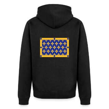 Ardèche - Veste à capuche bio Premium Unisexe - noir - Dos - Nico (187cm)