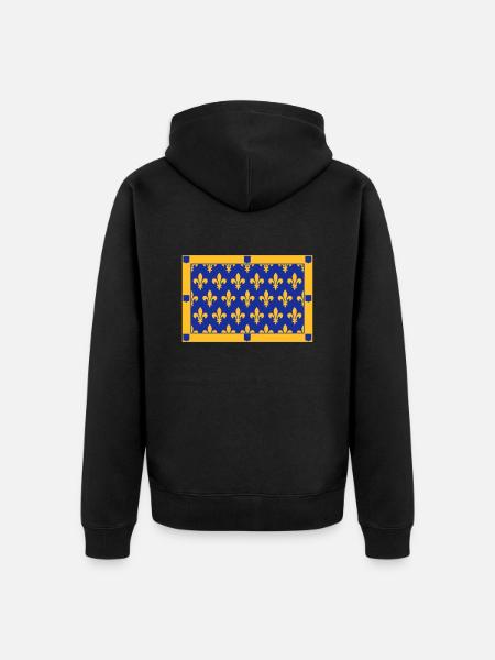 Ardèche - Veste à capuche bio Premium Unisexe - noir