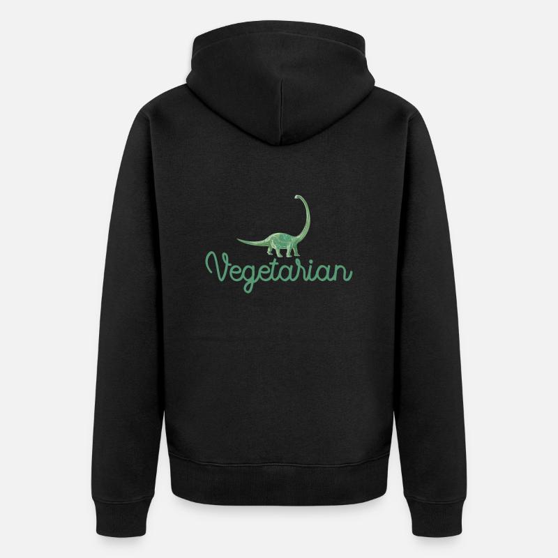 Végétarien - Végétarienne - Vegetarian - Veste à capuche bio Premium Unisexe - noir