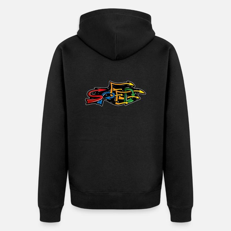 VITESSE GRAFFITI - Veste à capuche bio Premium Unisexe - noir