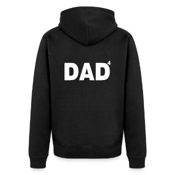 papa de 4 ans - Veste à capuche bio Premium Unisexe - noir - Dos - Nico (187cm)