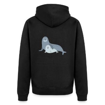Famille Robbe - Veste à capuche bio Premium Unisexe - noir - Dos - Nico (187cm)