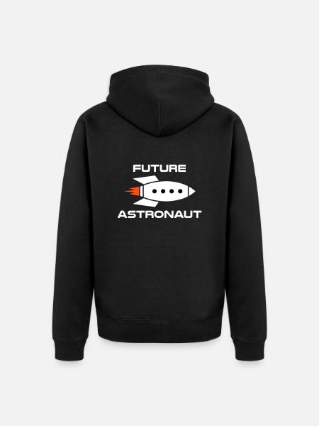 Future astronaut (spacecraft) - Unisex Premium Organic Zip Hoodie - black