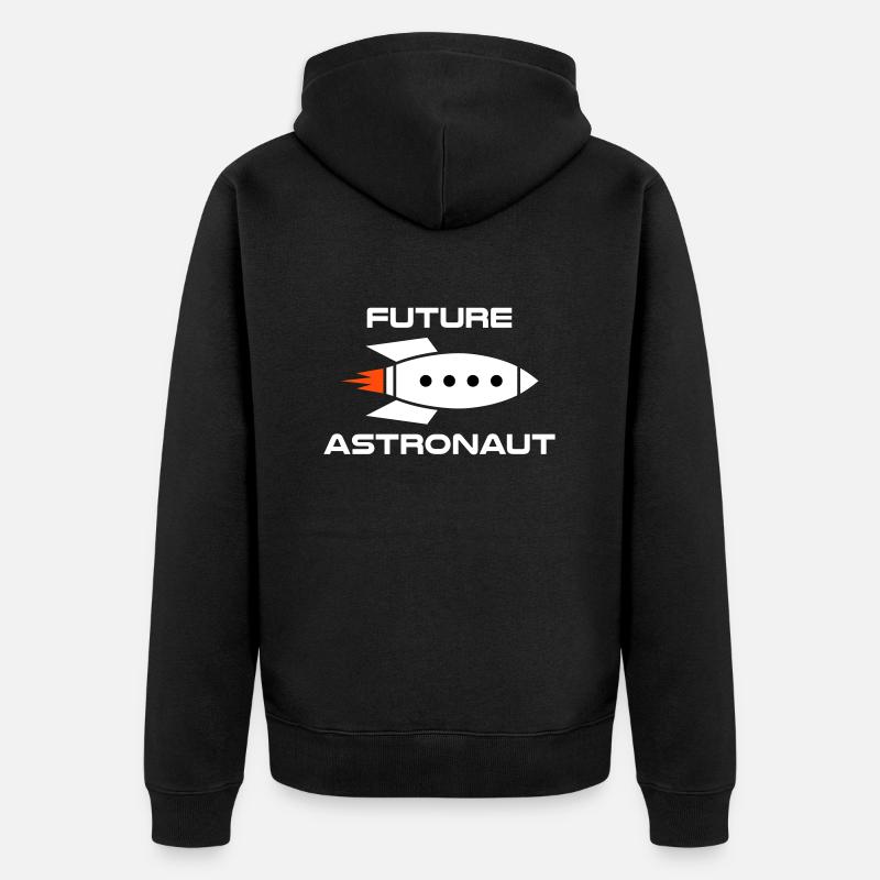 Future astronaut (Raumschiff) - Unisex Premium Bio Zip Hoodie - Schwarz