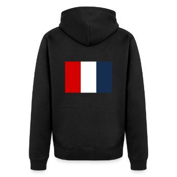 Flag of France 1790 1794 - Veste à capuche bio Premium Unisexe - noir - Dos - Nico (187cm)