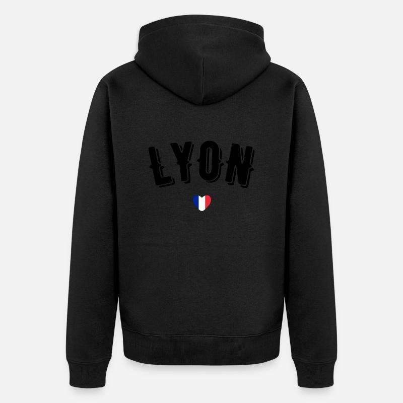 Lyon - Veste à capuche bio Premium Unisexe - noir