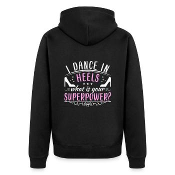 Formation en danse Ballroom Danse de couple - Veste à capuche bio Premium Unisexe - noir - Dos - Nico (187cm)