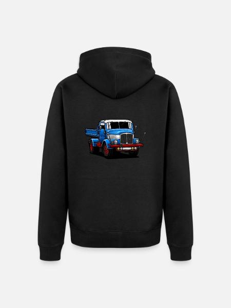 IFA S4000 | GDR | Truck // Illustration - Unisex Premium Organic Zip Hoodie - black