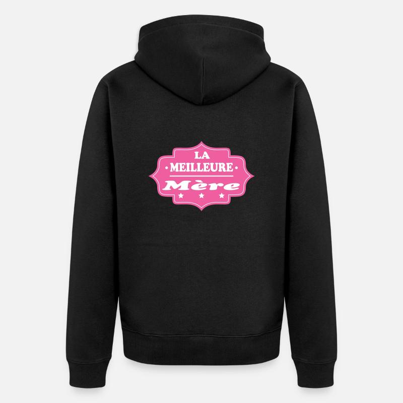 LA MEILLEURE Mère - Veste à capuche bio Premium Unisexe - noir