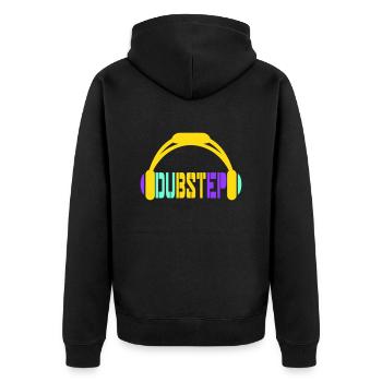 Dub Step Techno Music Party Club Casque d’écoute - Veste à capuche bio Premium Unisexe - noir - Dos - Nico (187cm)