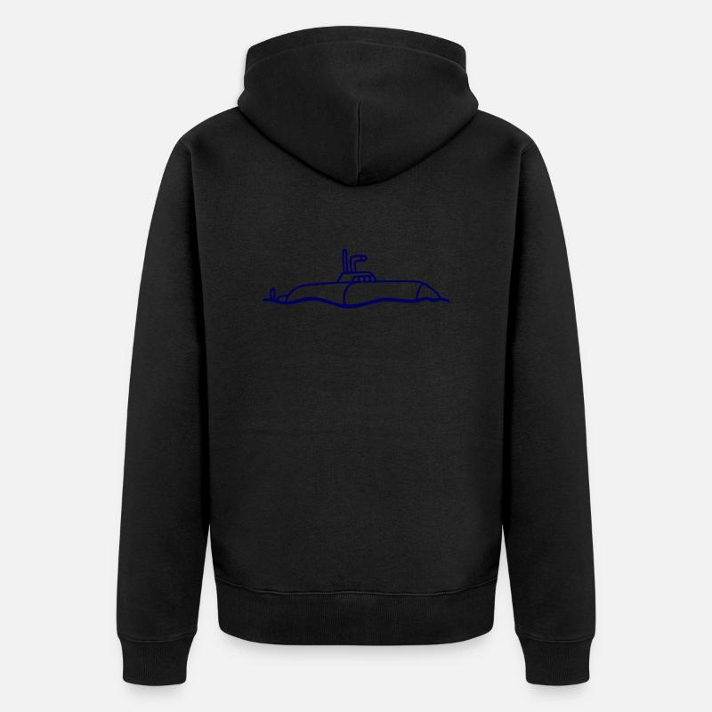 Plongée de surface sous-marine - Veste à capuche bio Premium Unisexe - noir