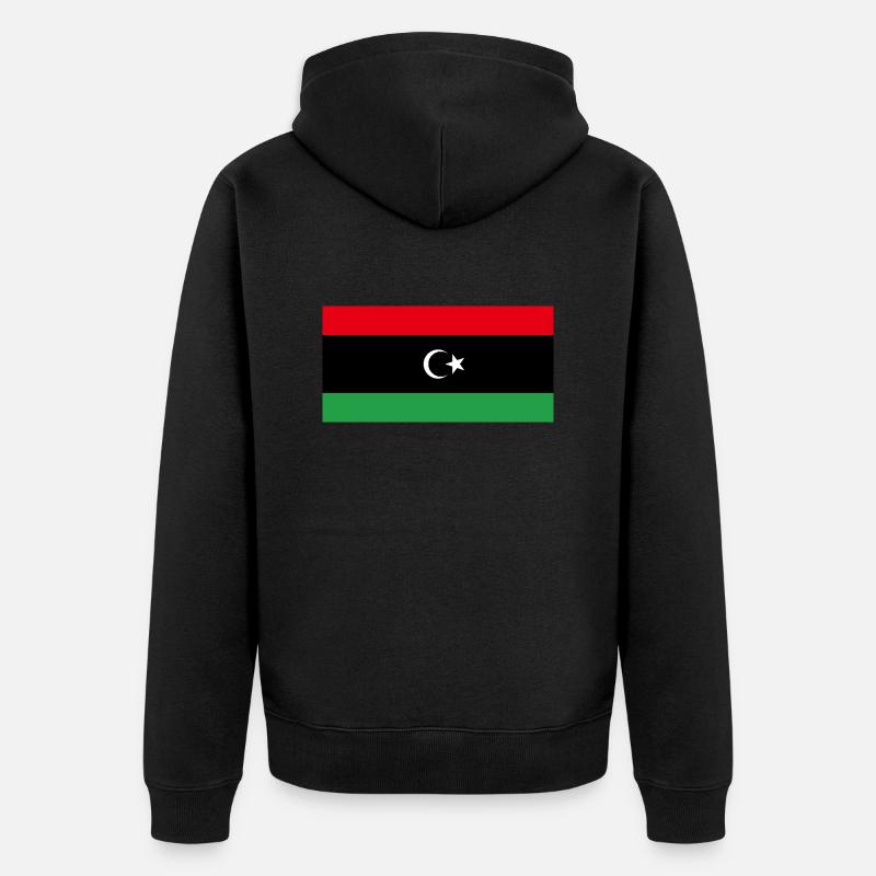 Libye - Veste à capuche bio Premium Unisexe - noir