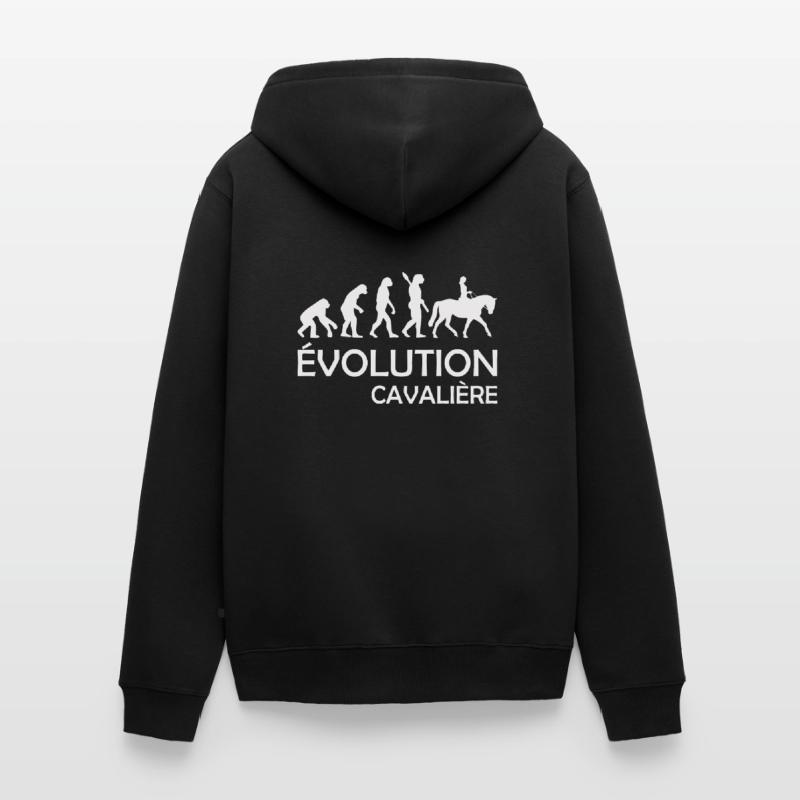évolution cavalière Veste à capuche bio Premium Unisexe