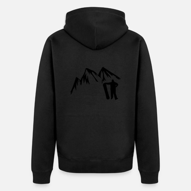 Snowboard Snowboarder - Veste à capuche bio Premium Unisexe - noir